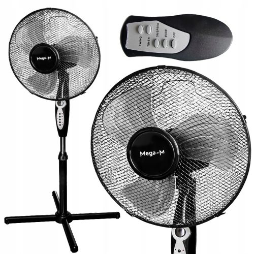  Mega-M podni ventilator Ventilator 40 cm crni