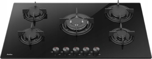 Staklena plinska ploča za kuhanje WOK 70 cm Amica PGCA7101AoB