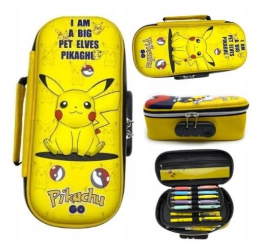 Pikachu Pokemon 3D efektom pernica za školu s proširivim kapacitetom