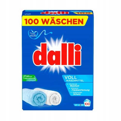  Dalli Vollwaschmittel 100 pranja 6kg njemački bijeli prašak za rublje
