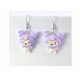 Hello Kitty Cat Sanrio Kuromi naušnice Ljubičasta 1