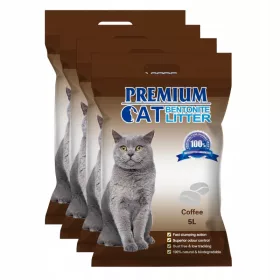  Premium Cat Clumping Bentonite Litter - Kava za mačke, mirisna 5L