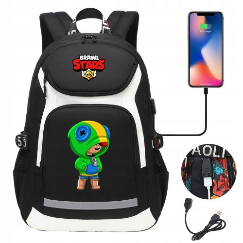 2024 VRHUNSKI RUKSAK Brawl Stars VODOOTPORNI USB DIZAJNI VELIKOG KAPACITETA-3