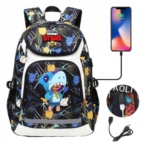 Novi Brawl Stars Vodootporni USB Rukzak Velikog Kapaciteta