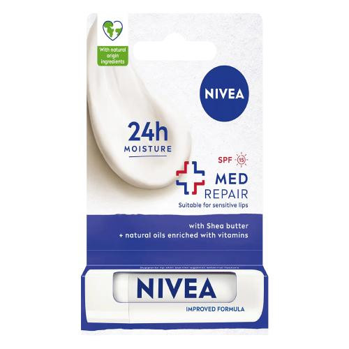 NIVEA Med Repair Regenerirajući Balzam za Usne s SPF 15 5,5 ml