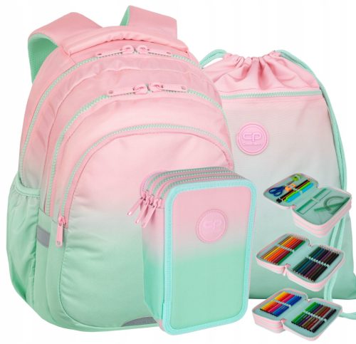 Školski Ruksak CoolPack Gradient Strawberry - Komplet za Djevojčice