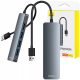 Hub Baseus 4 u 1 UltraJoy Lite B0005280B811-00 USB-A 3.0 Sivi