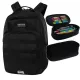 CoolPack Army Black školski ruksak s više odjeljaka i pernica