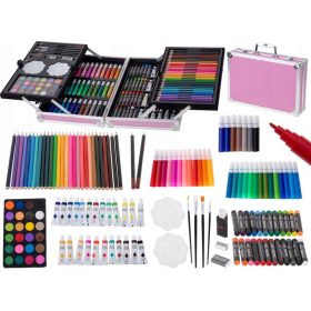   Kreativni komplet za slikanje u ružičastoj koferu, 145 komada