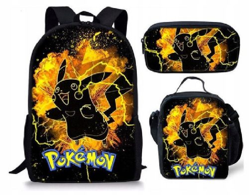Dječji školski set Pikachu Pokemon s više odjeljaka