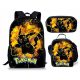 Dječji školski set Pikachu Pokemon s više odjeljaka