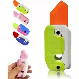    3D printani fidget knife, smiješna, mrkva, senzorna igračka