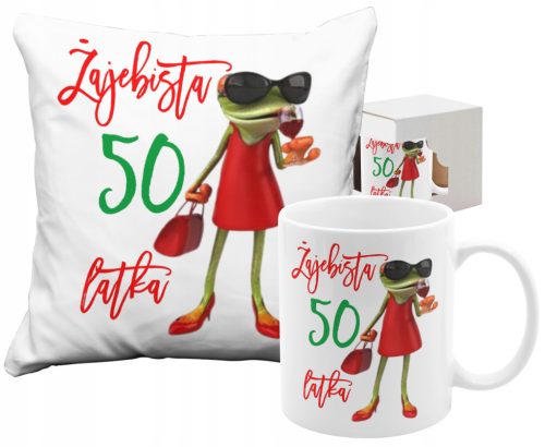  ŠOLICA SET JASTUK POKLON ZA 50. ROĐENDAN ŽENI OD 50 GODINA