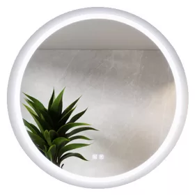    Okruglo ogledalo pjeskareno 3u1 tri boje LED s grijaćom podlogom 90CM