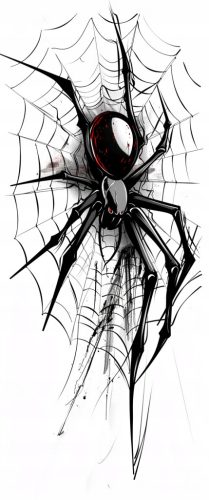 TETOVAŽA VELIKI KRIŽ PAUK PAUKOVA MREŽA TARANTULA XXXL