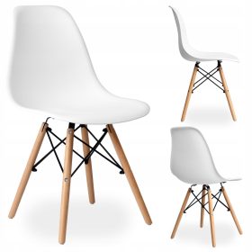   DSW MODERNA UREDSKA STOLICA ZA KUHINJU I BLAŽAVAONICU, BIJELA