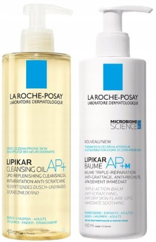 Lipikar Set za njegu kože s uljem za pranje i balzamom protiv suhoće