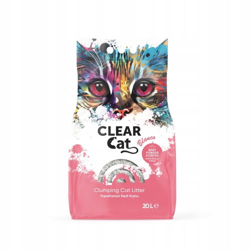 Clear Cat Bijeli Beba Puder bentonitni posip 20l