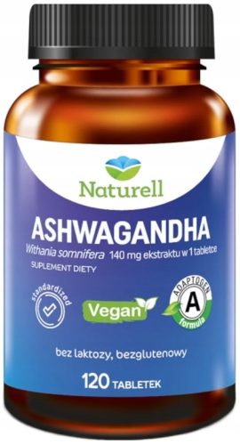 Naturell Ashwagandha - Prirodni Adaptogen za Otpornost i Vitalnost, 120 Tableta
