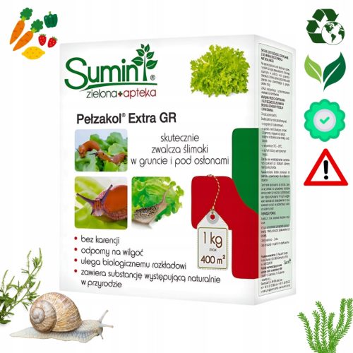 Granulat za suzbijanje puževa Pełzakol Extra GR, 1kg – Siguran i ekološki