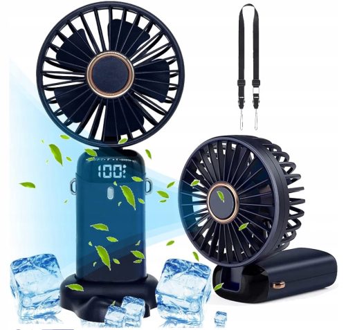  Bedee mini ventilator, RUČNI, plavi