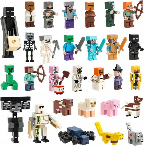 MINECRAFT PIXEL FIGURICE IGRAČKE SET 29 KOM