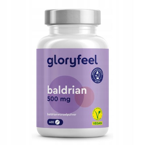 Valerian Tablete gloryfeel - Pobijedite Stres s 400 Veganskih Tableta
