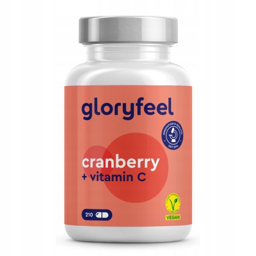 Kapsule s brusnicom i vitaminom C od gloryfeel - 210 kapsula za osnaživanje imuniteta