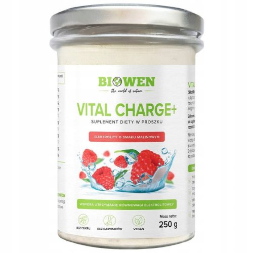 Vital Charge+ Elektroliti s Okusom Maline 250g BIOWEN