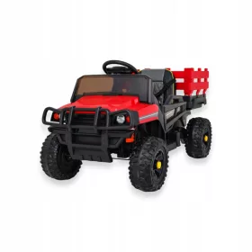    Farmer Pick-up auto za djecu Crveni + Daljinski upravljač + Prtljažnik + Lopata + EVA