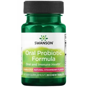   Swanson Oral Probiotic Formula - Probiotičke Pastile s Blis K12®, 30 tableta