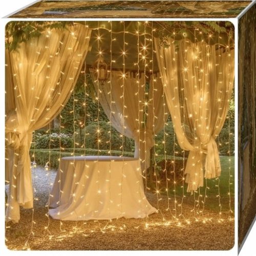 LED SVJETLESNA ZAVESA 3x3m sa 300 LED lampica za prozor ili božićno drvce