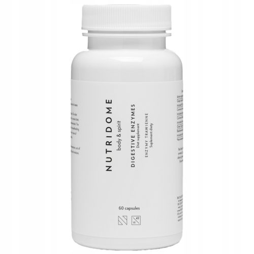 Nutridome Enzimi za Probavu: Bromelain, Laktaza, Alfa-Amilaza, Lipaza - 60 kapsula