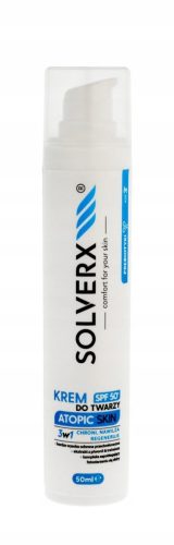 SOLVERX Atopic Skin Krema za lice 3-u-1 s SPF50+ za atopičnu kožu 50ml