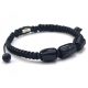 Bracelet with Turmaline and Lava Stone 21.5 cm [B789]