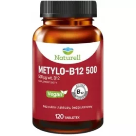   Naturell Metylo-B12 500, 120 Tableta - Visoko Učinkoviti Suplement B12 za Vegetarijance i Vegane