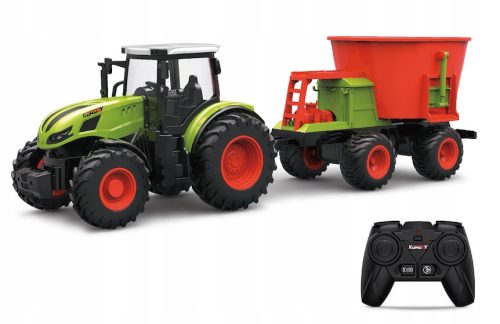 TRAKTOR ZA DALJINSKO UPRAVLJANJE SA SIJAČICOM I POKRETNIM GUMENIM ELEMENTIMA RC KOTAČI