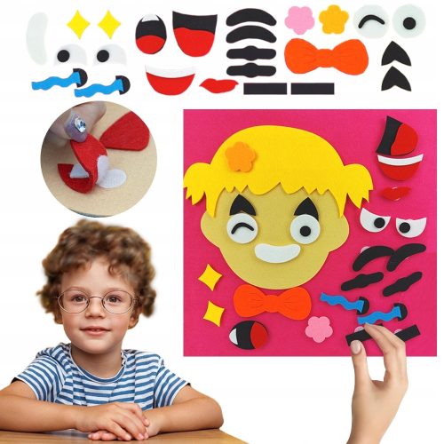 EMOTIVNA MONTESSORI TABLICA ZA UČENJE EMOCIJA IZRAZI LICA