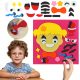 EMOTIVNA MONTESSORI TABLICA ZA UČENJE EMOCIJA IZRAZI LICA
