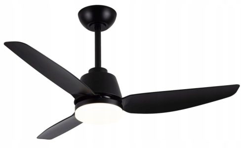  HELIOS stropni ventilator Crno-bijeli | DC motor s daljinskim upravljačem | Svjetiljka, 106 cm