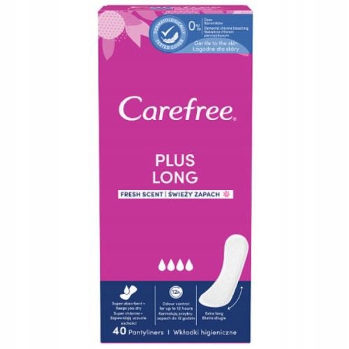 Carefree Plus Long Panty liners svježi miris 40 komada