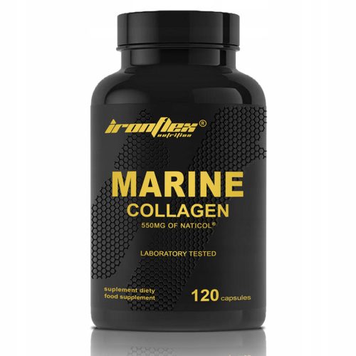 Kolagen Morski IronFlex s Vitaminom C i Hijaluronskom Kiselinom - 120 kapsula