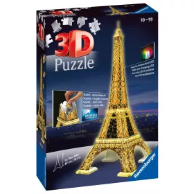    Ravensburger 3D slagalica Eiffelov toranj LED noćno izdanje 125791