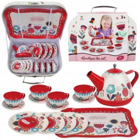   VELIKI ZESTAW ZA ČAJ U KUTIJI CVIJEĆE VRČ PLADNJAK TANURI ŠALICA