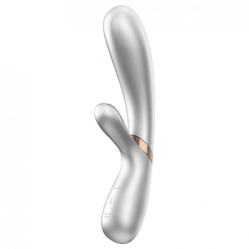 Satisfyer Hot Lover Zagrijani Vibrator za višestruku funkcionalnost, srebrni