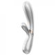 Satisfyer Hot Lover Zagrijani Vibrator za višestruku funkcionalnost, srebrni