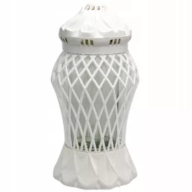   Veliki svijetleći spomenik, elegantni bijeli lampion, glamurozna vaza od vitraja 37 cm