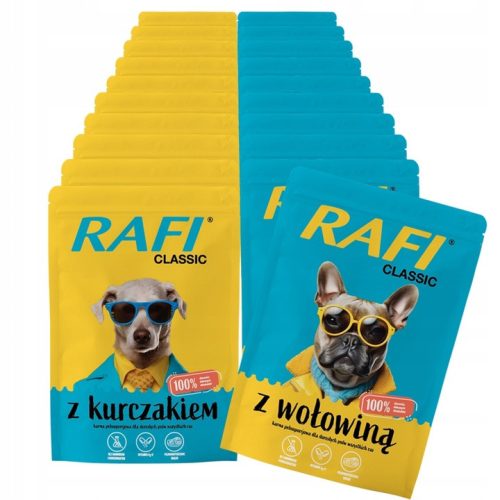  RAFI CLASSIC Vlažna hrana za pse Dolina Noteci mješavina okusa 20 x 400g