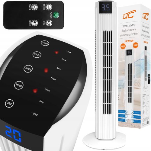  LTC WT25 stupni ventilator, bijeli