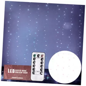   LED Girlanda S Multikolor 300 LED Svjetlosna Zavjesa 3x3m USB Pilot
